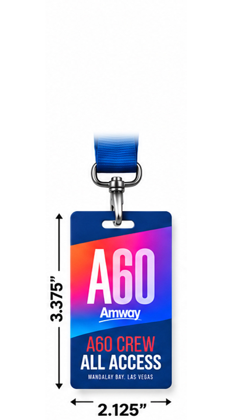 Event Badge Credential Cards, Full Color - 3.375 x 2.125