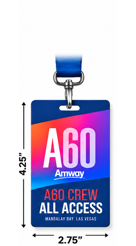 Event Badge Credential Cards, Full Color - 4.25 x 2.75