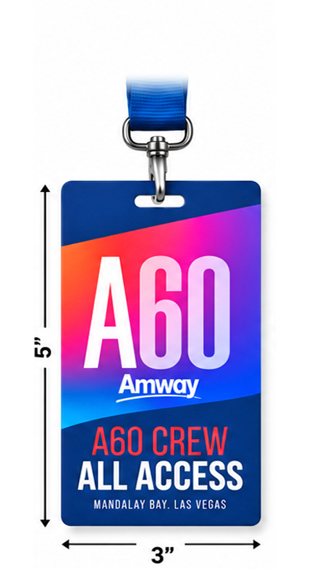 Event Badge Credential Cards, Full Color - 5 x 3