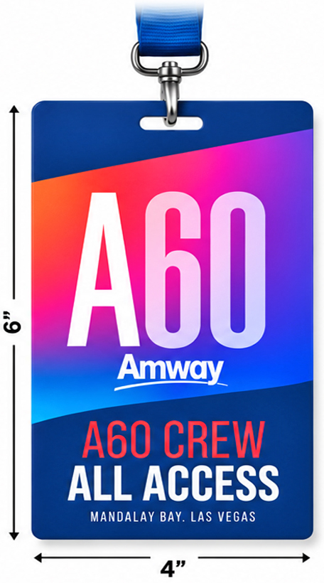 Event Badge Credential Cards, Full Color - 6 x 4