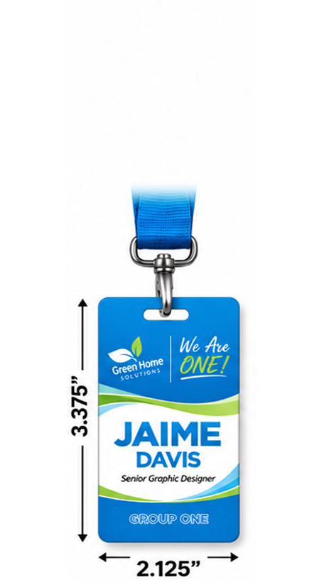 Personalized ID Card, Full Color - 3.375 x 2.125