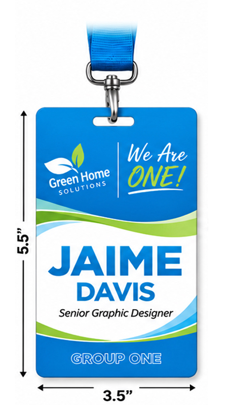 Personalized ID Card, Full Color - 5.5 x 3.5