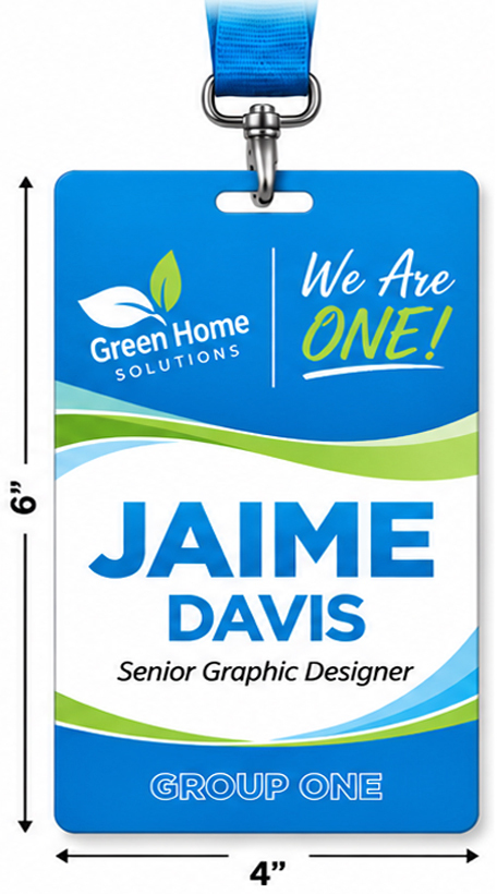Personalized ID Card, Full Color - 6 x 4
