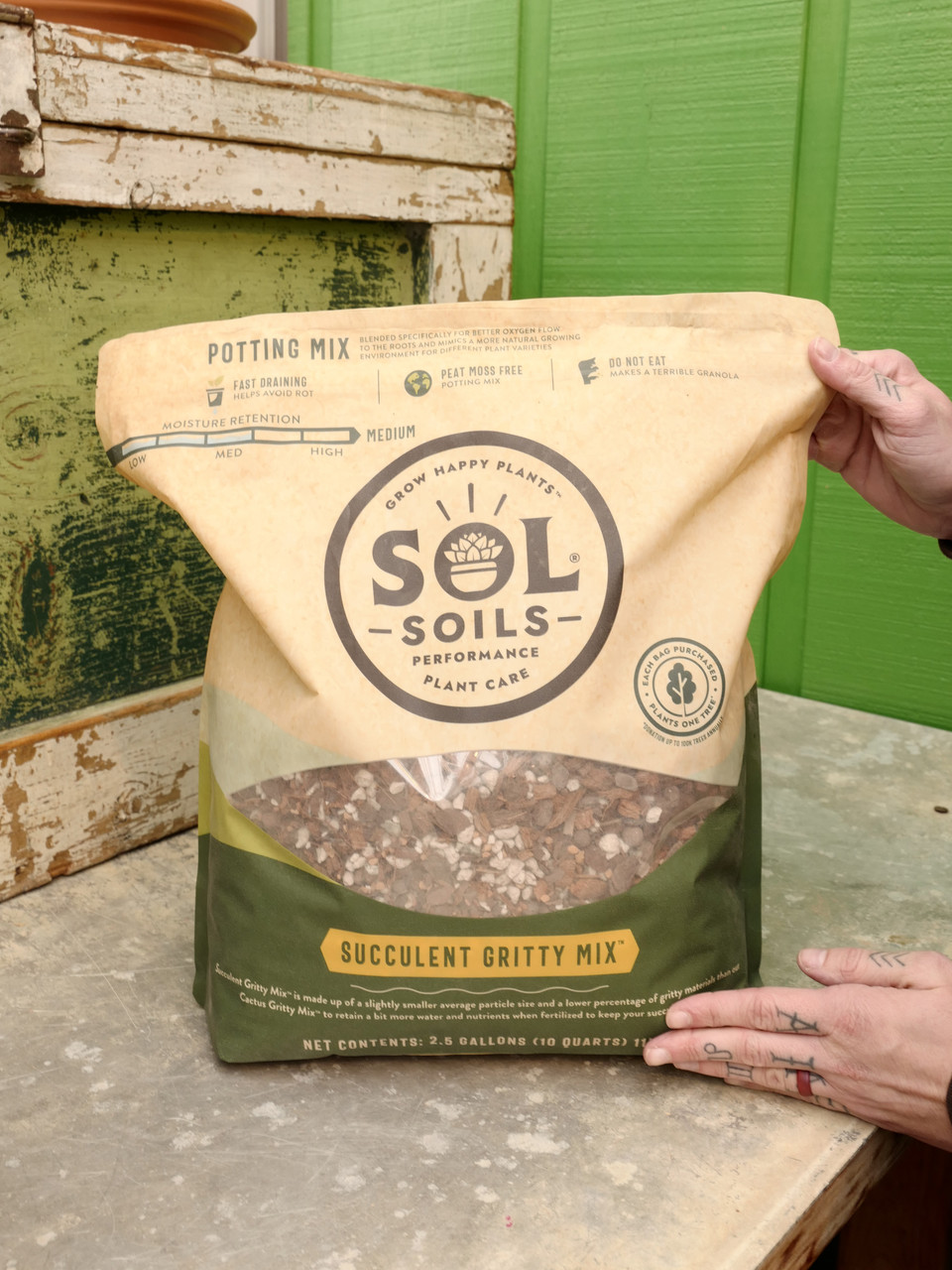 10 Quart Sol Soils Succulent Gritty Mix - Tonkadale
