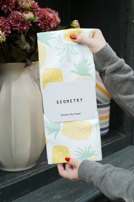 Geometry Pineapple Tea Towel