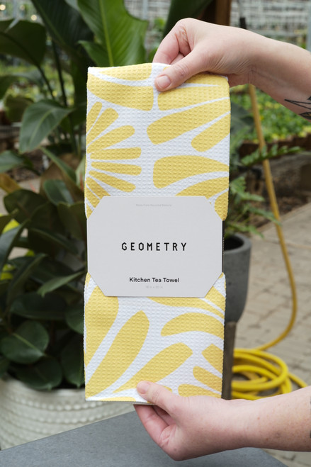 Geometry Sunlit Blooms Tea Towel