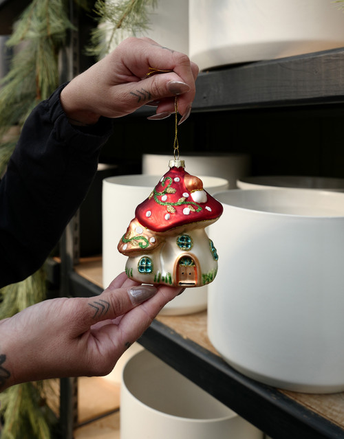4" Amanita Houses Ornament