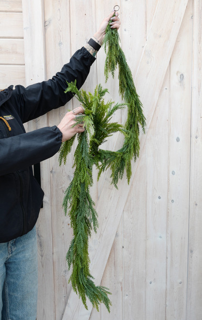 6' Cedar and Pine Mixed Garland (Faux)