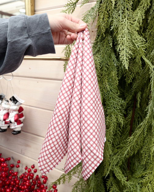 Geometry Fireside Plaid Dishcloth Set