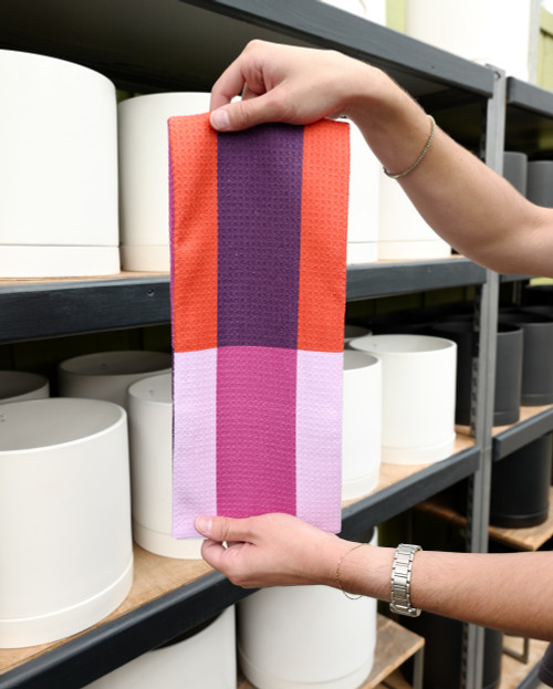 Geometry Taffy Lines Tea Towel