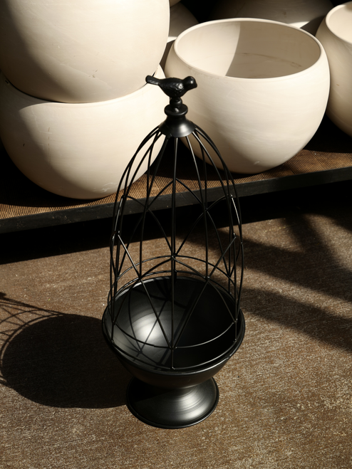 25.5" Metal Obelisk Planter