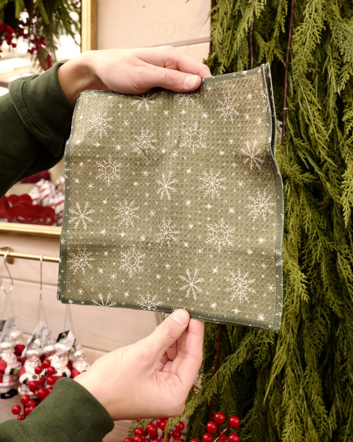 Geometry Fir Light Dishcloth Set