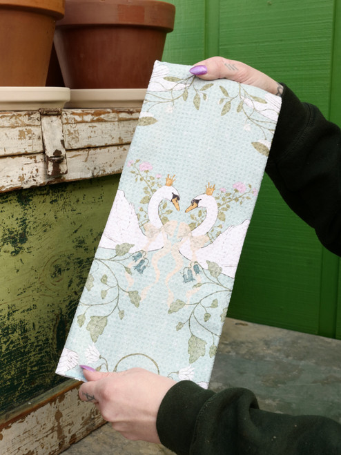 Geometry Crowned Grace Tea Towel