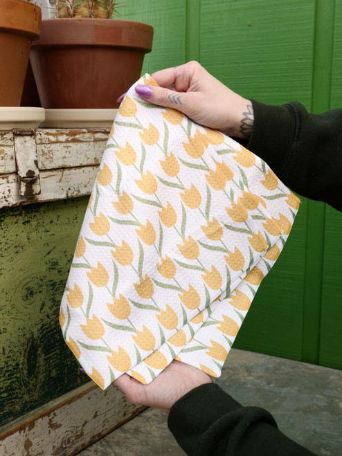 Geometry Spring Tulip Dishcloth Set