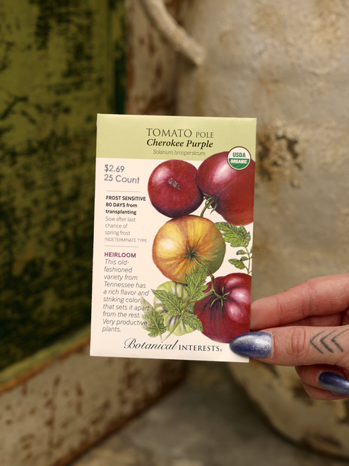 Organic Cherokee Purple Pole Tomato