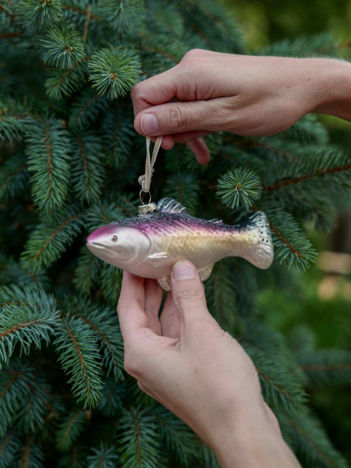 8" Rainbow Trout Ornament