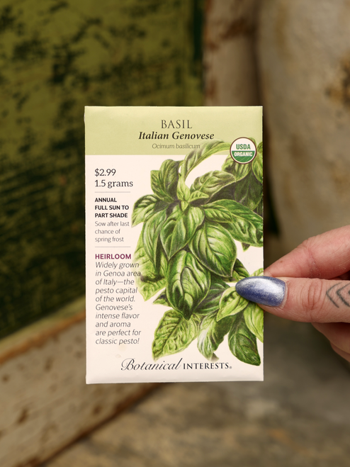 Organic Italian Genovese Basil Seeds