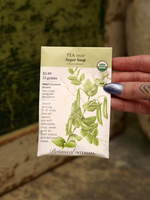 Organic Sugar Snap Pea Seeds