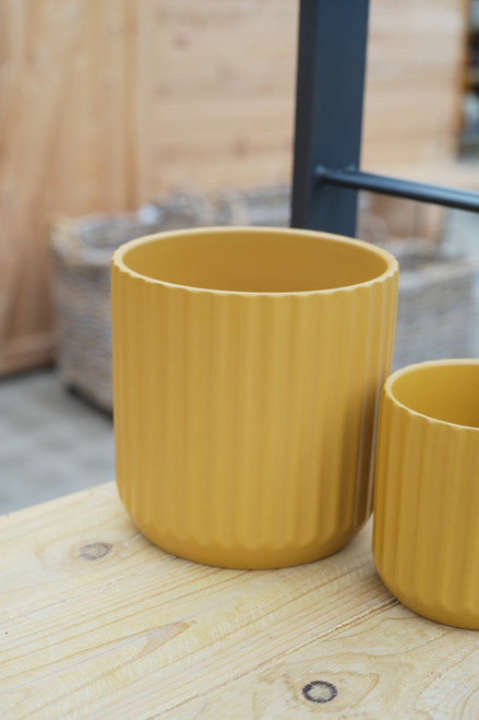 7" Beam Pot in Mustard