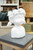 13" Flower Girl Planter in White