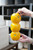 10" Orange Bud Vase