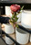 22" Real Touch Peony Stem in Burgundy (Faux)