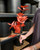 34" Maple Leaf Spray in  Rust (Faux)