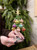 7.5" Glass Tree with Movable Ornaments