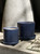 7" Cylinder Pot w/Saucer in Blue