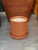 4.75" Cylinder Pot w/Saucer in Papaya