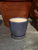 5.5" Egg Pot w/Saucer in Blue