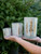 3" Tree Votive in Gold & White