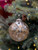 4" Floral Etched Ornament in Gold