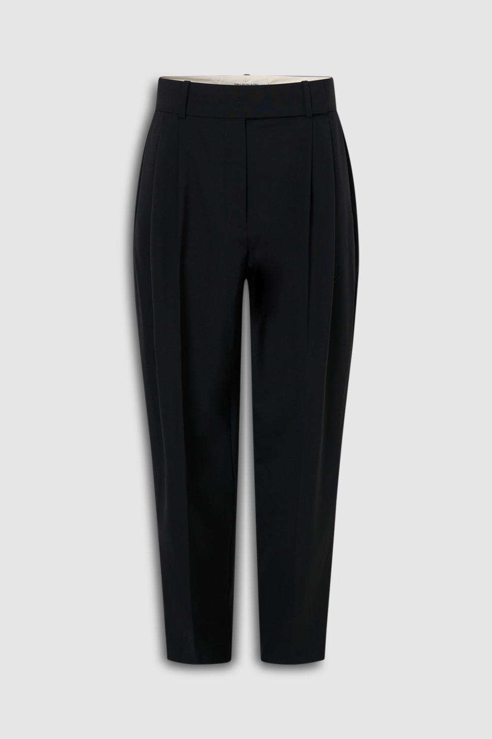 Open Stitch Pleated Pant - Black main image 1