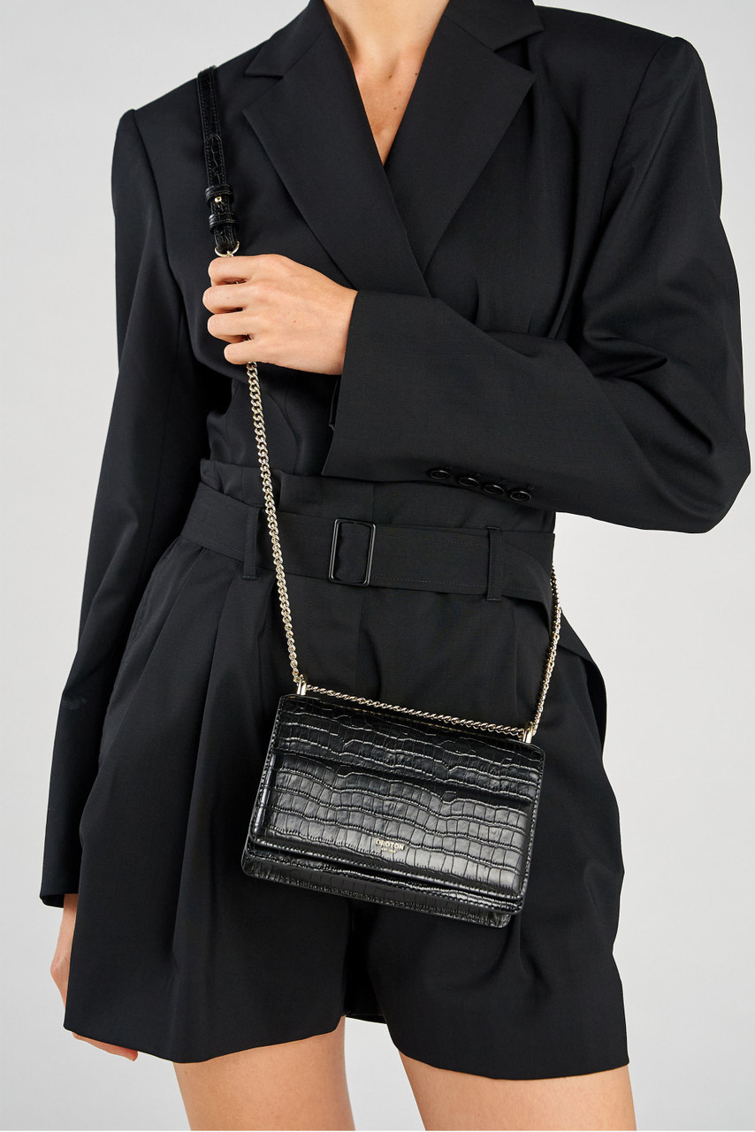 Forte Micro Clutch Black Oroton