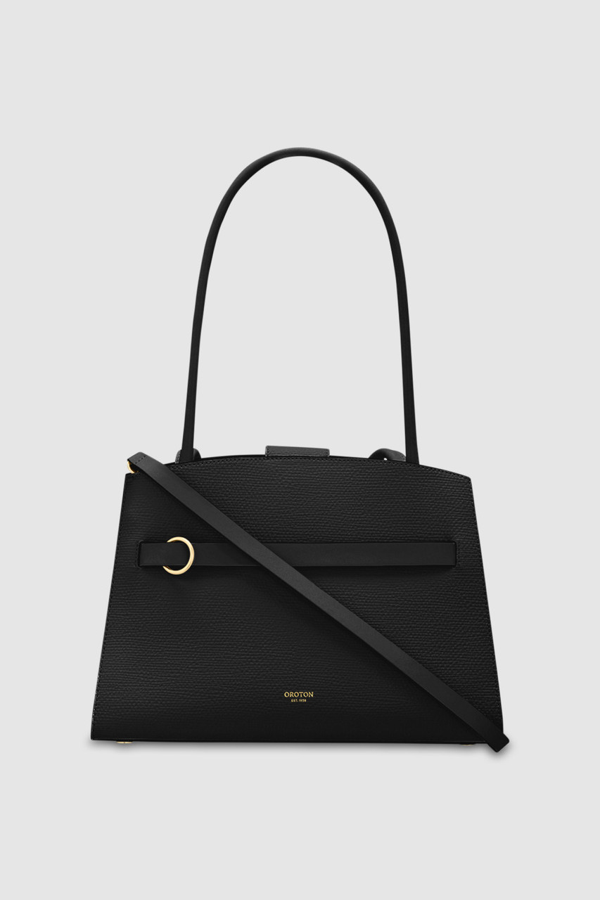 Audrey Small Three Pocket Day Bag - Black | Oroton