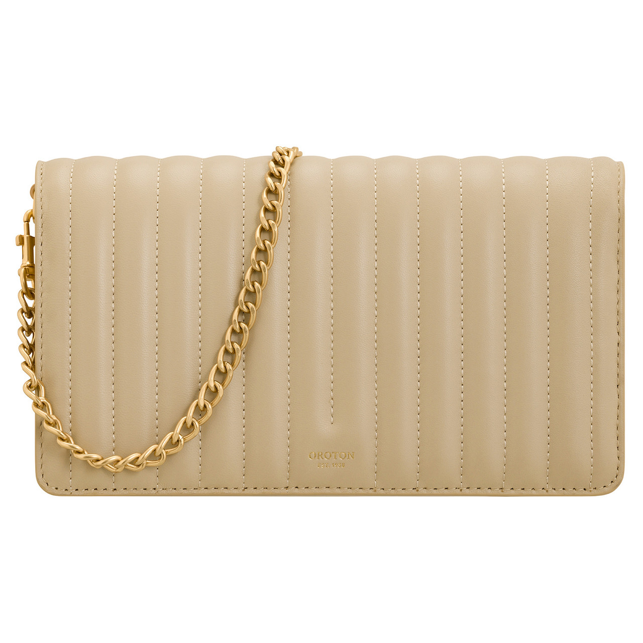 Fay Medium Chain Crossbody - Sand | Oroton Fay Medium Chain Crossbody - Sand | Oroton