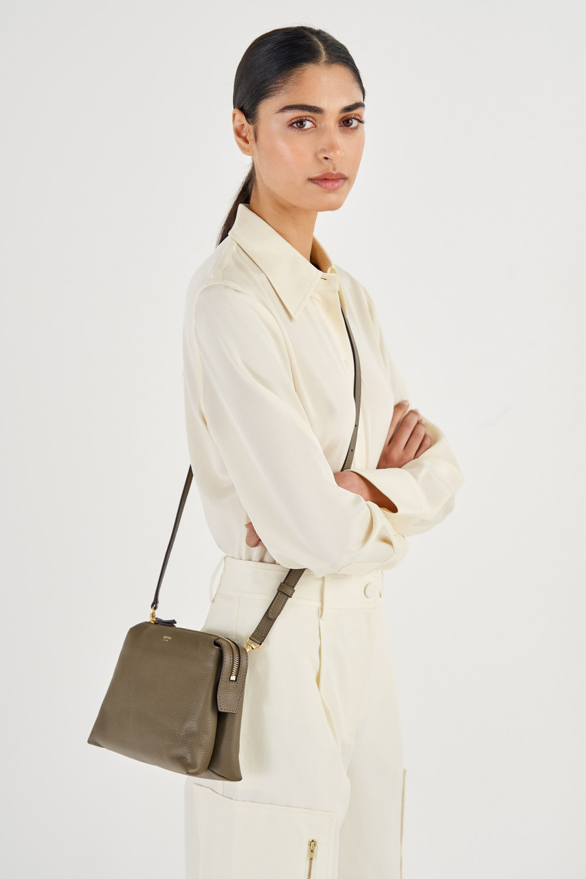 Sadie Crossbody - Olive | Oroton