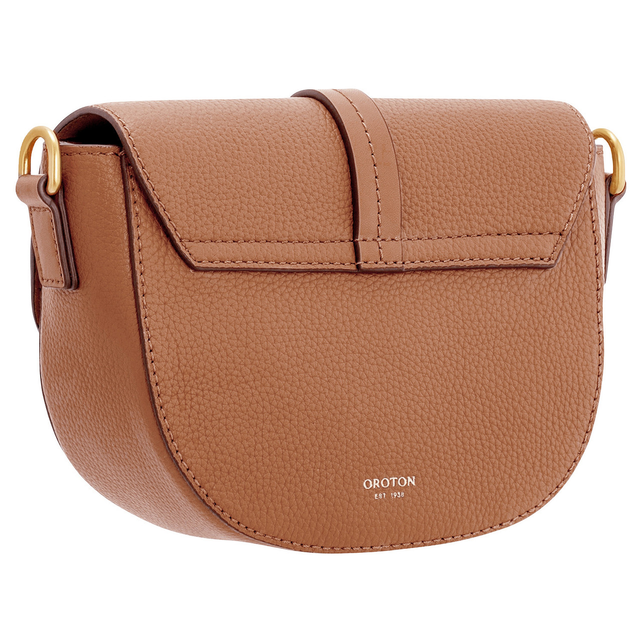 Dylan Small Saddle Bag - Tan | Oroton
