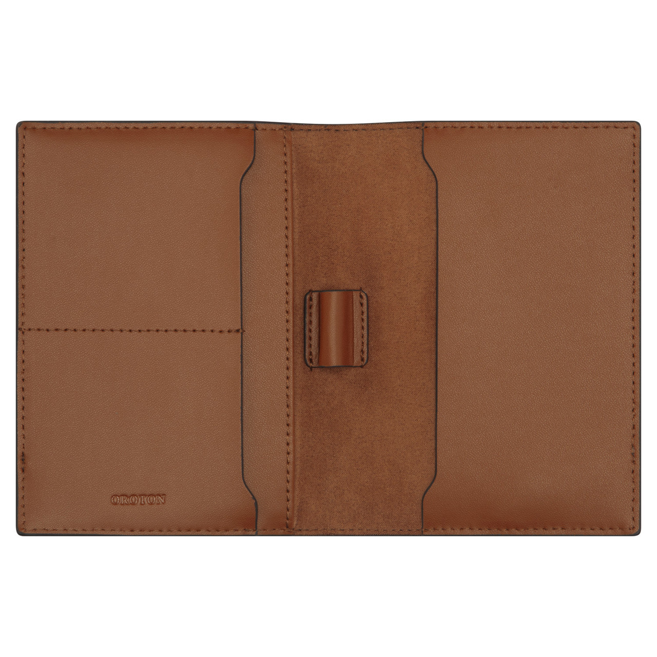 快適グッズ・旅行小物 Oroton Harvey Signature Passport Cover Harvey Signature Passport Cover - Black | Oroton