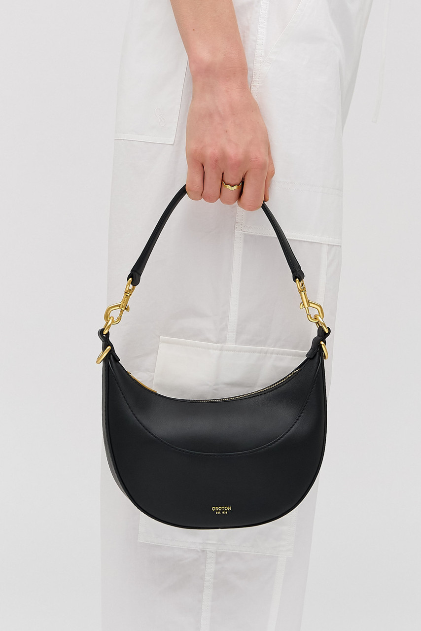 AUS発★OROTON★Florence Medium レザー 2WAY ショルダーバッグ FLORENCE SMALL SHOULDER BAG - Black | Oroton