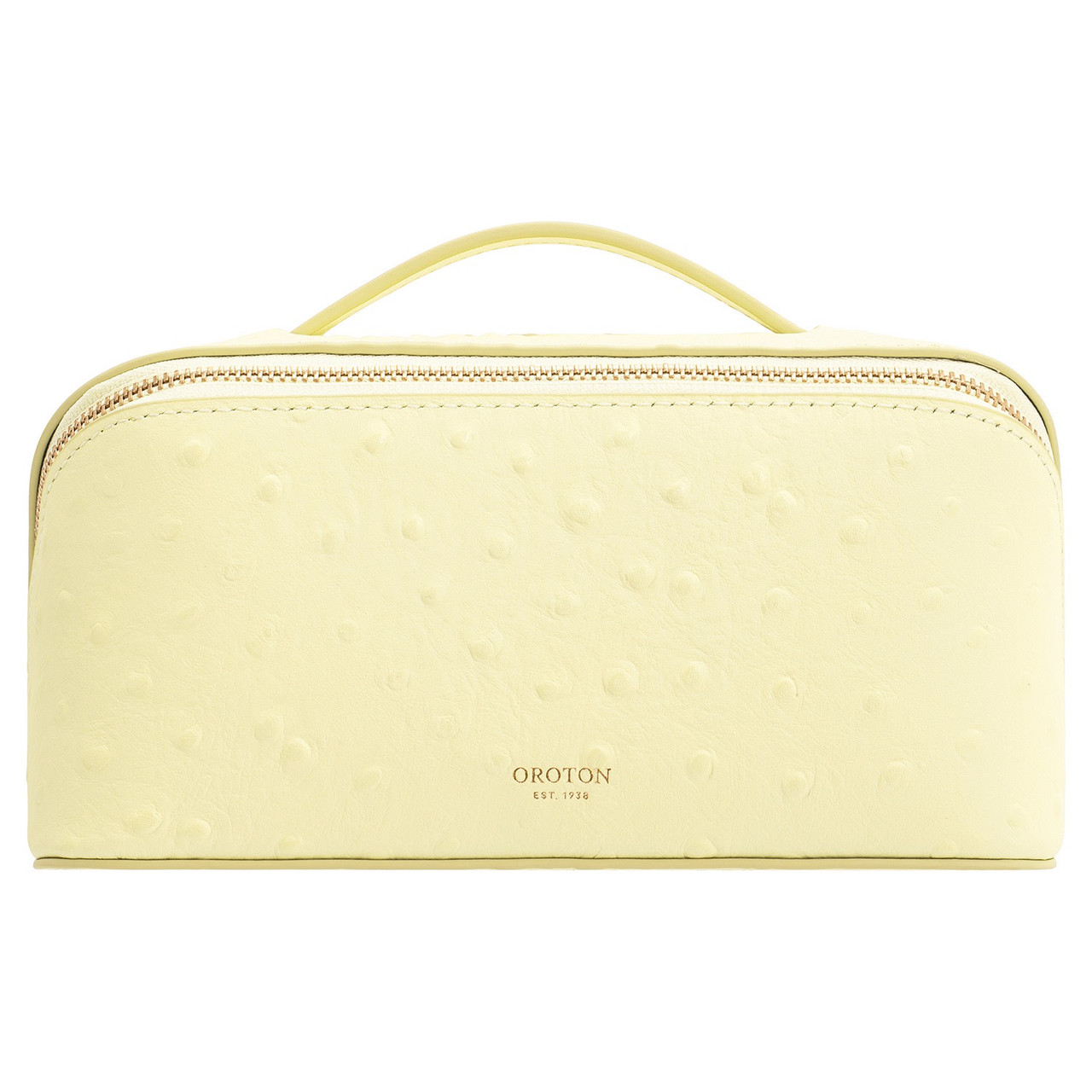 【OROTON】Fife Medium Beauty Case/バニティポーチ/ミディアム Fife Texture Medium Beauty Case - Lemon Butter | Oroton