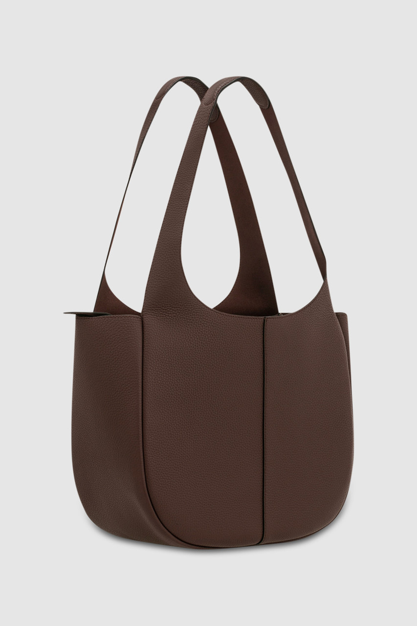 AUS発★OROTON★Emilia 中央ジッパー レザー トートバッグ Emilia Tote - Bear Brown | Oroton