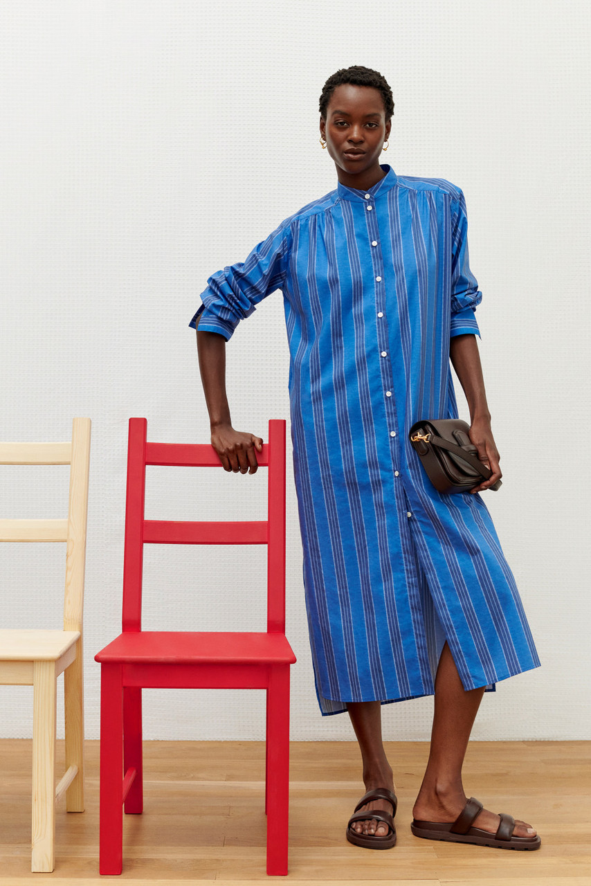 red striped tshirt dress - Main Image