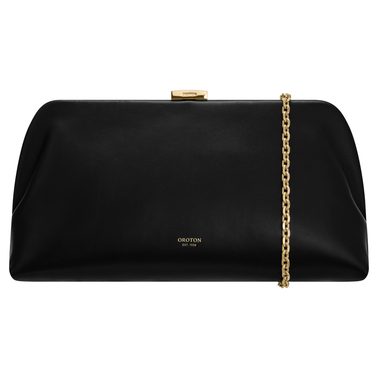 Leah Occasion Clutch Bag Black Oroton - Main Image
