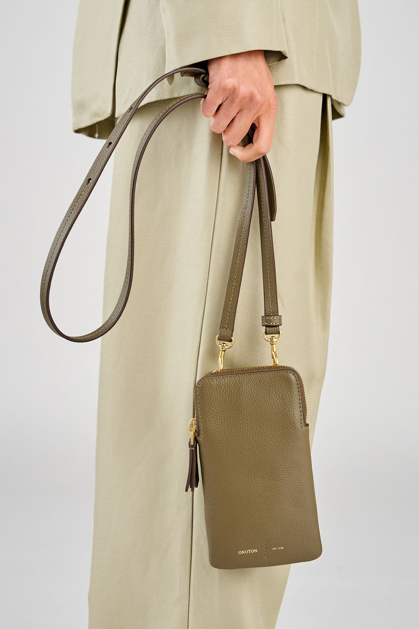 ★Oroton★Lilly Phone Crossbody スマホ用 クロスボディバッグ Lilly Phone Crossbody - Olive | Oroton