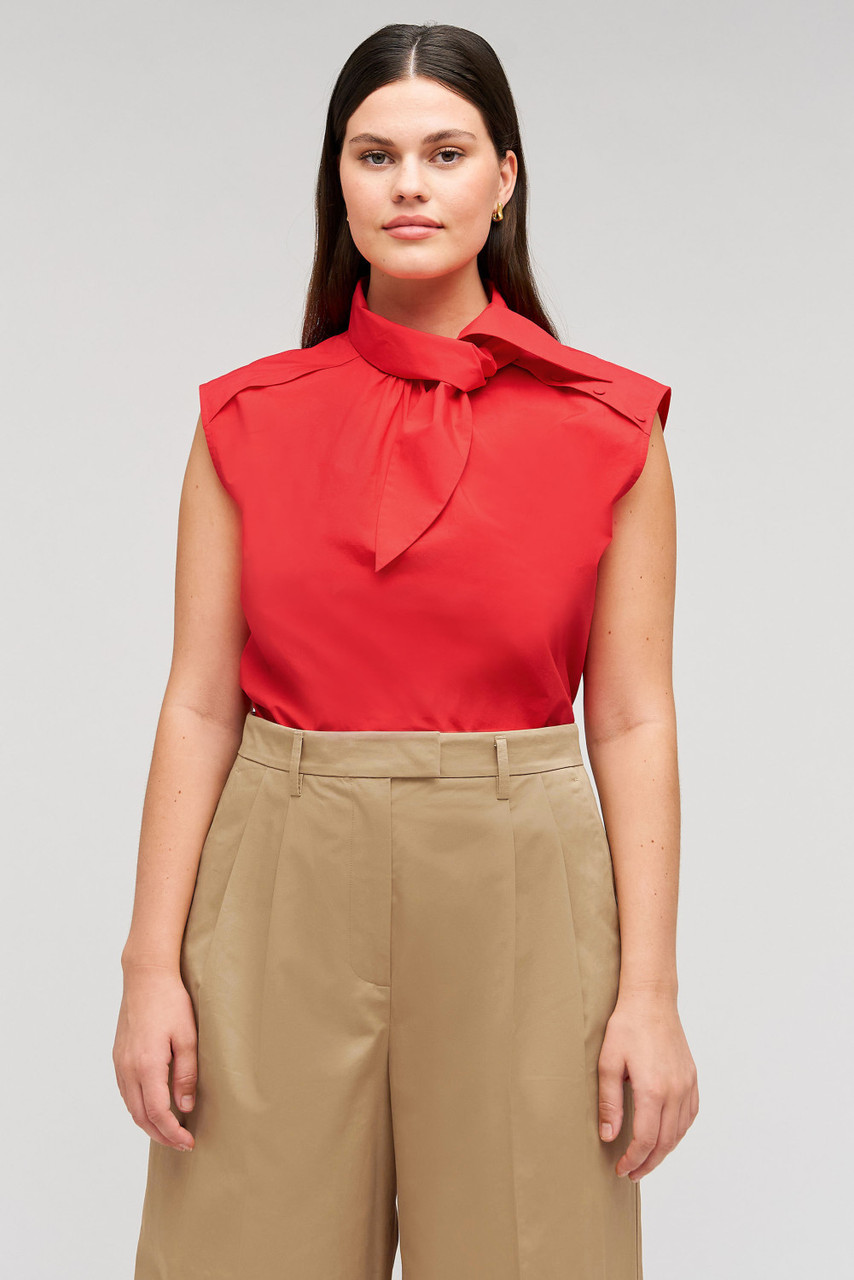 トップス melt the lady tie neck ribbon sleeveless melt the lady tie neck ribbon sleeveless（大割引 トップス