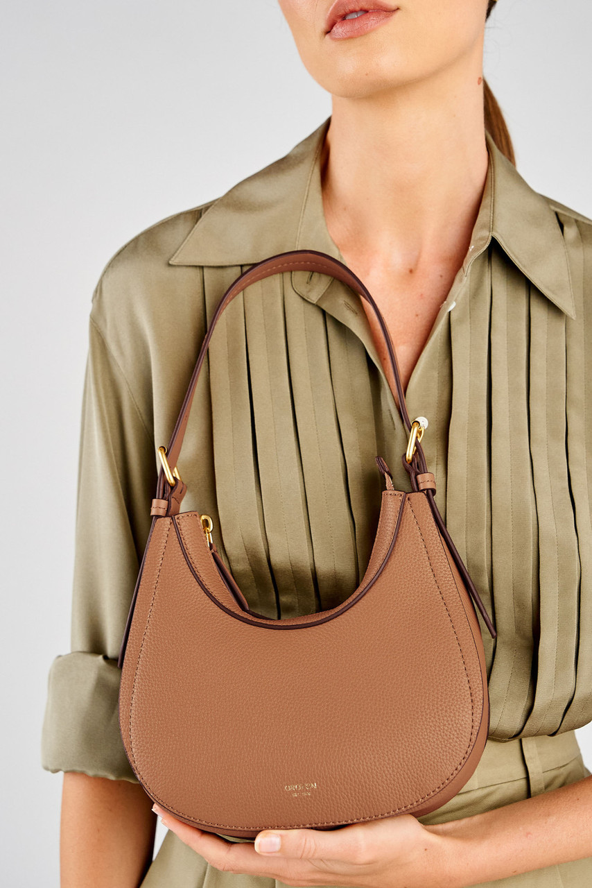Dylan Mini Hobo - Tan | Oroton