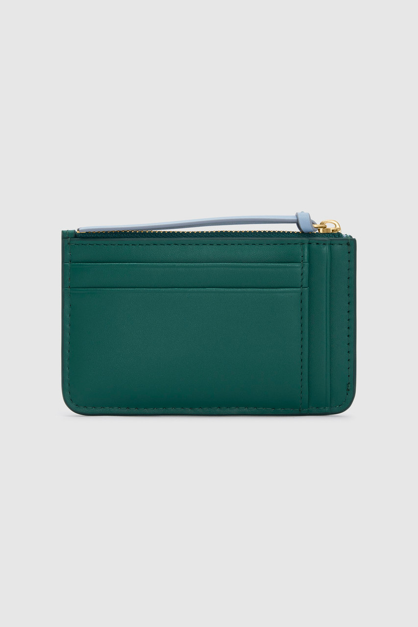 ★OROTON★Eloise 4 Credit Card Mini Zip Pouch★Studio Green Eloise 4 Credit Card Mini Zip Pouch - Studio Green | Oroton