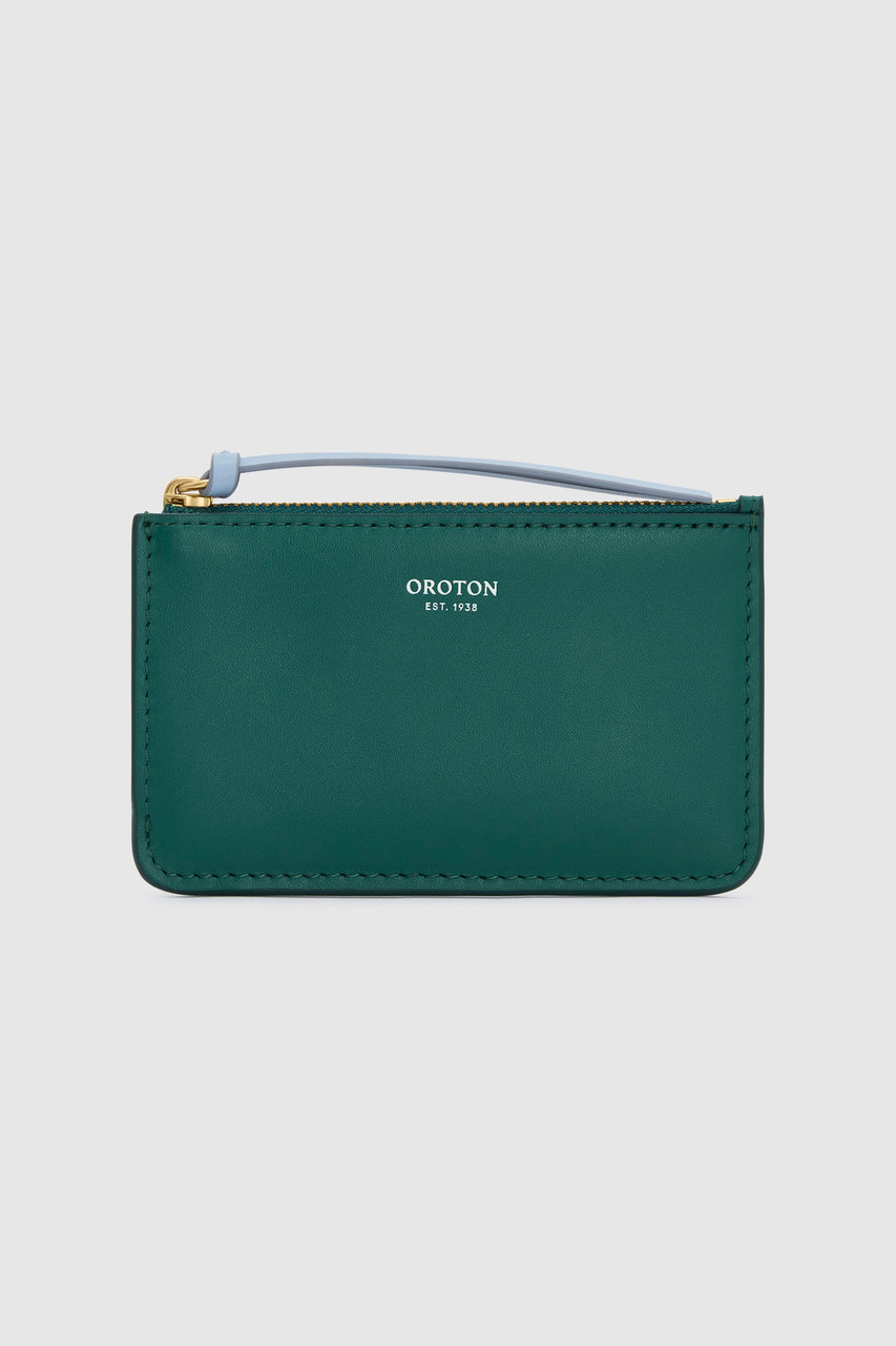 ★OROTON★Eloise 4 Credit Card Mini Zip Pouch★Studio Green Eloise 4 Credit Card Mini Zip Pouch - Studio Green | Oroton